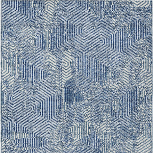 Homeroots 3' Black And Ivory Geometric Washable Area Rug - Perfect For Indoor Outdoor Spaces, Durable Design 3' X 5' Polyester 594575