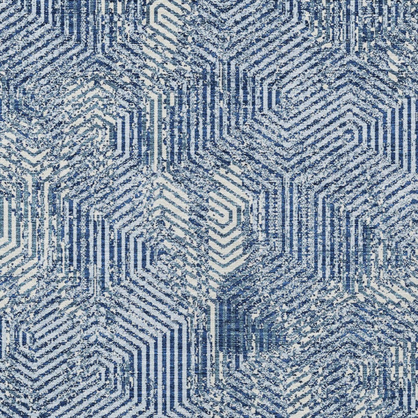 Homeroots 3' Black And Ivory Geometric Washable Area Rug - Perfect For Indoor Outdoor Spaces, Durable Design 5' X 8' Polyester 594576