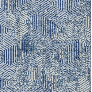 Homeroots 3' Black And Ivory Geometric Washable Area Rug - Perfect For Indoor Outdoor Spaces, Durable Design 10' X 14' Polyester 594580