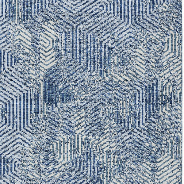 Homeroots 3' Black And Ivory Geometric Washable Area Rug - Perfect For Indoor Outdoor Spaces, Durable Design 10' X 14' Polyester 594580