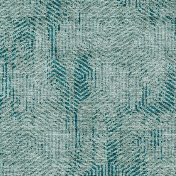 Homeroots 3' Black And Ivory Geometric Washable Area Rug - Perfect For Indoor Outdoor Spaces, Durable Design 9' X 12' Polyester 594591