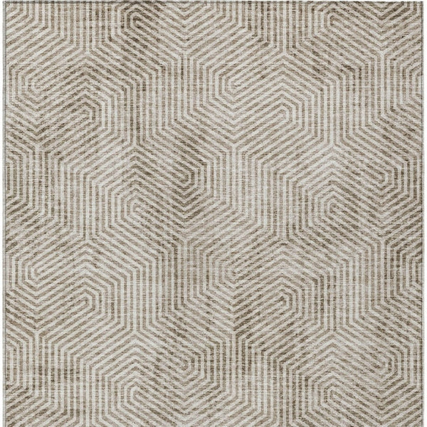Homeroots 3' Black And Ivory Geometric Washable Area Rug - Perfect For Indoor Outdoor Spaces, Durable Design 9' X 12' Polyester 594597