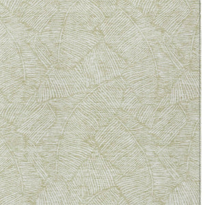 Homeroots 3' Artichoke Green Floral Area Rug - Washable, Durable, Perfect For Indoor & Outdoor Spaces! 10' X 14' Polyester 594604