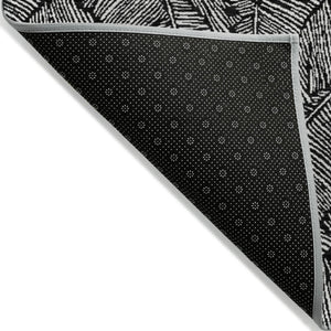 Homeroots 3' Artichoke Green Floral Area Rug - Washable, Durable, Perfect For Indoor & Outdoor Spaces! 10' X 14' Polyester 594610