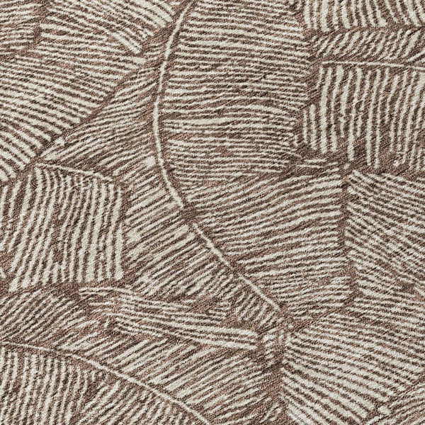 Homeroots 3' Artichoke Green Floral Area Rug - Washable, Durable, Perfect For Indoor & Outdoor Spaces! 5' X 8' Polyester 594612