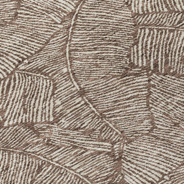 Homeroots 3' Artichoke Green Floral Area Rug - Washable, Durable, Perfect For Indoor & Outdoor Spaces! 8' Round Polyester 594613