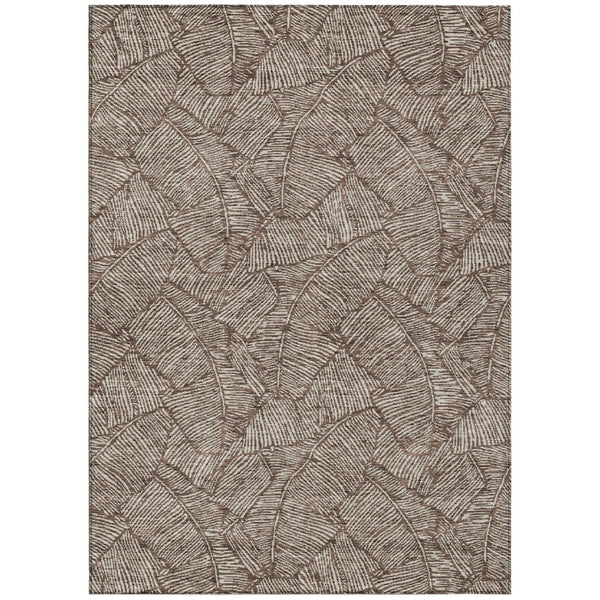 HomeRoots 5' Timeless Floral Indoor Outdoor Area Rug - Durable, Machine Washable, Perfect for Any Space 10' X 14' 594616