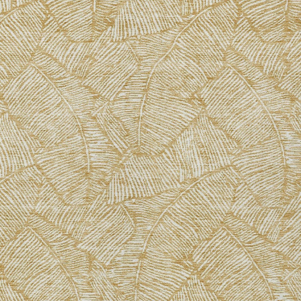 Homeroots 3' Artichoke Green Floral Area Rug - Washable, Durable, Perfect For Indoor & Outdoor Spaces! 9' X 12' Polyester 594627