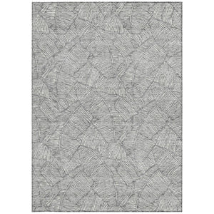 Homeroots 3' Artichoke Green Floral Area Rug - Washable, Durable, Perfect For Indoor & Outdoor Spaces! 3' X 5' Polyester 594629