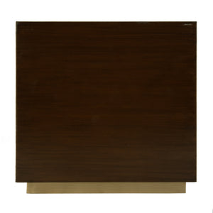 Butler Specialty Butler Francois 32 In. W Wood & Leather 2-door Accent Cabinet - Modern Elegance For Any Space Gold Mdf,Genuine Leather,Brass 5946350-butler