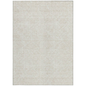 Homeroots 3' Artichoke Green Floral Area Rug - Washable, Durable, Perfect For Indoor & Outdoor Spaces! 5' X 8' Polyester 594636