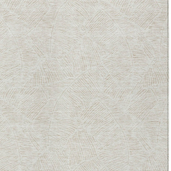 Homeroots 3' Artichoke Green Floral Area Rug - Washable, Durable, Perfect For Indoor & Outdoor Spaces! 8' X 10' Polyester 594638