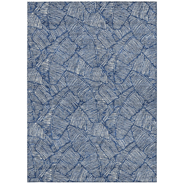 Homeroots 3' Artichoke Green Floral Area Rug - Washable, Durable, Perfect For Indoor & Outdoor Spaces! 8' X 10' Polyester 594644