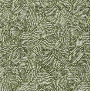 Homeroots 3' Artichoke Green Floral Area Rug - Washable, Durable, Perfect For Indoor & Outdoor Spaces! 8' X 10' Polyester 594650