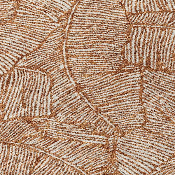 Homeroots 3' Artichoke Green Floral Area Rug - Washable, Durable, Perfect For Indoor & Outdoor Spaces! 8' Round Polyester 594655