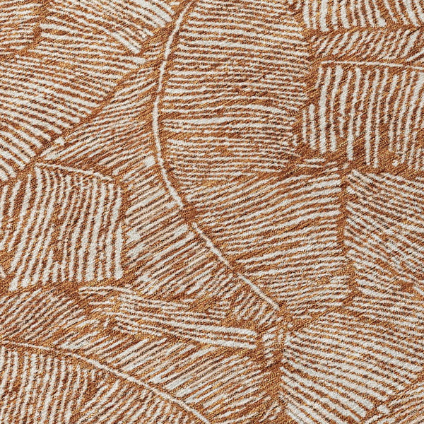 Homeroots 3' Artichoke Green Floral Area Rug - Washable, Durable, Perfect For Indoor & Outdoor Spaces! 9' X 12' Polyester 594657