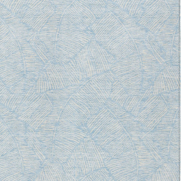 Homeroots 3' Artichoke Green Floral Area Rug - Washable, Durable, Perfect For Indoor & Outdoor Spaces! 5' X 8' Polyester 594660