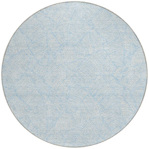 Homeroots 3' Artichoke Green Floral Area Rug - Washable, Durable, Perfect For Indoor & Outdoor Spaces! 8' Round Polyester 594661