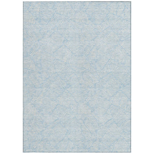 Homeroots 3' Artichoke Green Floral Area Rug - Washable, Durable, Perfect For Indoor & Outdoor Spaces! 8' X 10' Polyester 594662