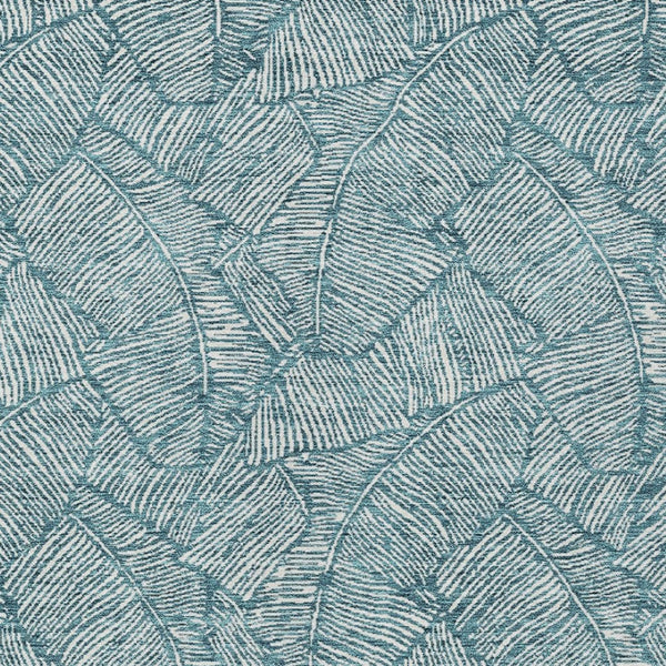 Homeroots 3' Artichoke Green Floral Area Rug - Washable, Durable, Perfect For Indoor & Outdoor Spaces! 3' X 5' Polyester 594665