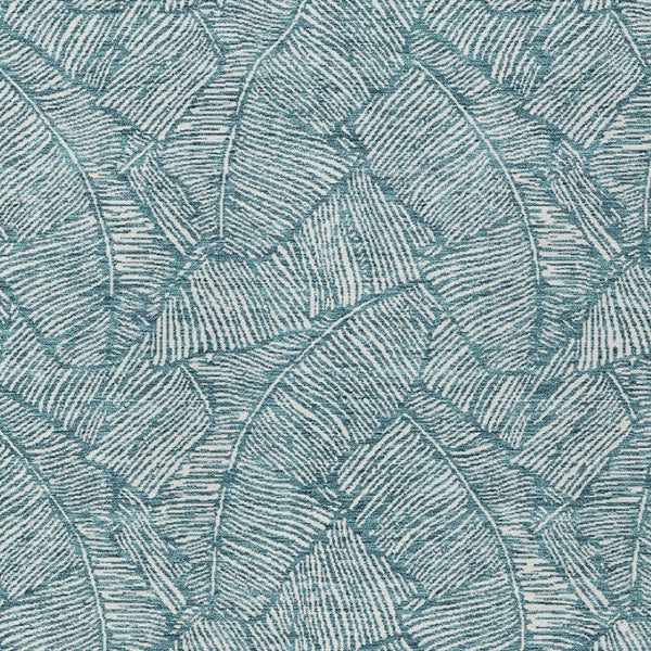 Homeroots 3' Artichoke Green Floral Area Rug - Washable, Durable, Perfect For Indoor & Outdoor Spaces! 5' X 8' Polyester 594666