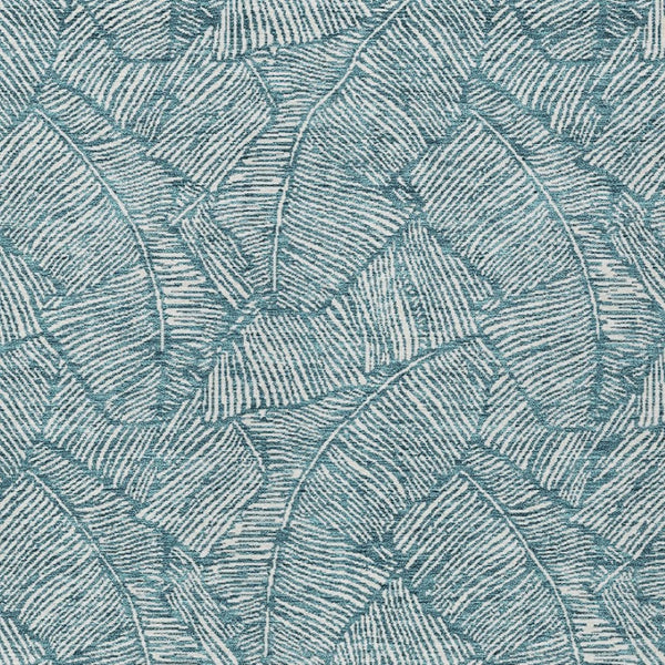 Homeroots 3' Artichoke Green Floral Area Rug - Washable, Durable, Perfect For Indoor & Outdoor Spaces! 9' X 12' Polyester 594669