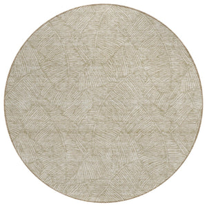 HomeRoots 5' Floral Area Rug - Durable, Washable Indoor/Outdoor Design for Timeless Style and Versatile Use 8' Round 594673