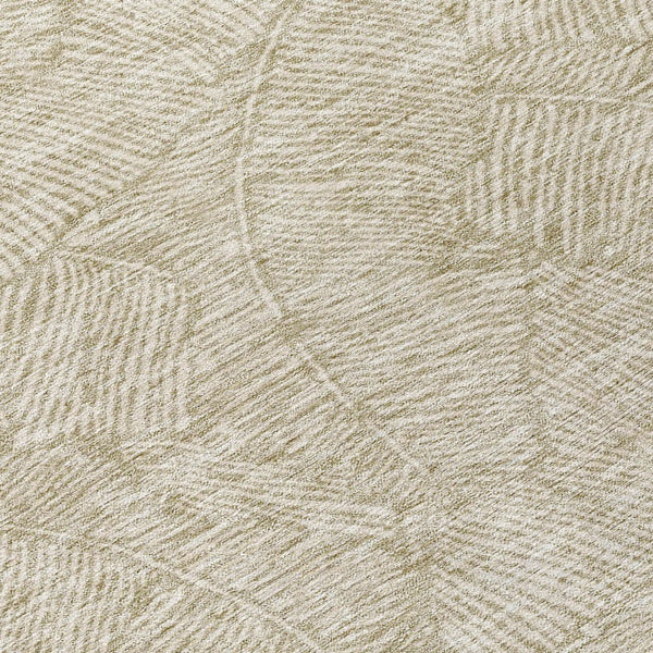 Homeroots 3' Artichoke Green Floral Area Rug - Washable, Durable, Perfect For Indoor & Outdoor Spaces! 8' Round Polyester 594673