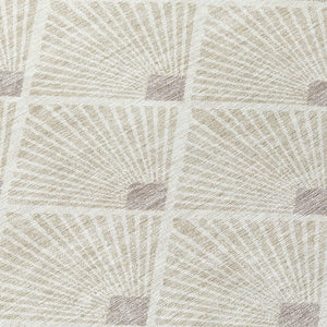 Homeroots 3' Beige And Ivory Geometric Washable Area Rug For Indoor And Outdoor Spaces - Durable Design 8' X 10' Polyester 594680