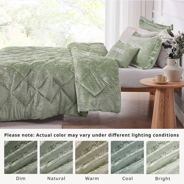 English Elm 4PCS King Sheet Set - Ultra-Soft 100% Polyester Microfiber, Deep-Pocket Fitted Sheet, Wrinkle-Resistant Comfort Green 19.68 L x 12.99 W x 7.87 H B035P341214