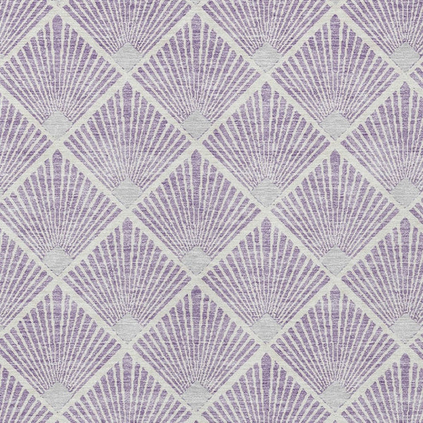 Homeroots 3' Beige And Ivory Geometric Washable Area Rug For Indoor And Outdoor Spaces - Durable Design 3' X 5' Polyester 594719