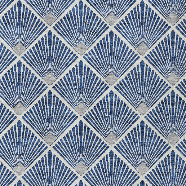 Homeroots 3' Beige And Ivory Geometric Washable Area Rug For Indoor And Outdoor Spaces - Durable Design 10' X 14' Polyester 594730