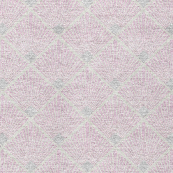 Homeroots 3' Beige And Ivory Geometric Washable Area Rug For Indoor And Outdoor Spaces - Durable Design 9' X 12' Polyester 594735