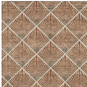 Homeroots 3' Beige And Ivory Geometric Washable Area Rug For Indoor And Outdoor Spaces - Durable Design 3' X 5' Polyester 594737