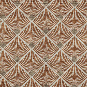 HomeRoots 5' Brown Copper and Beige Geometric Area Rug - Stylish, Washable, Durable for Indoor/Outdoor Use 5' X 8' 594738