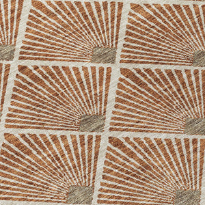 Homeroots 3' Beige And Ivory Geometric Washable Area Rug For Indoor And Outdoor Spaces - Durable Design 8' Round Polyester 594739