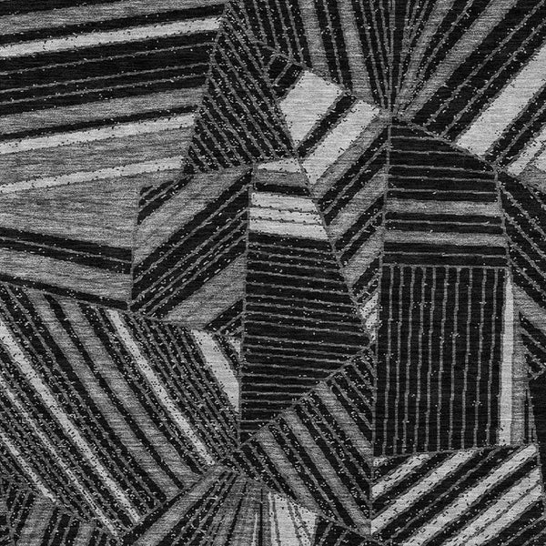 Homeroots 3' Stylish Geometric Beige Brown And Ivory Washable Area Rug For Indoor And Outdoor Spaces 5' X 8' Polyester 594756