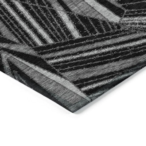 Homeroots 3' Stylish Geometric Beige Brown And Ivory Washable Area Rug For Indoor And Outdoor Spaces 10' X 14' Polyester 594760