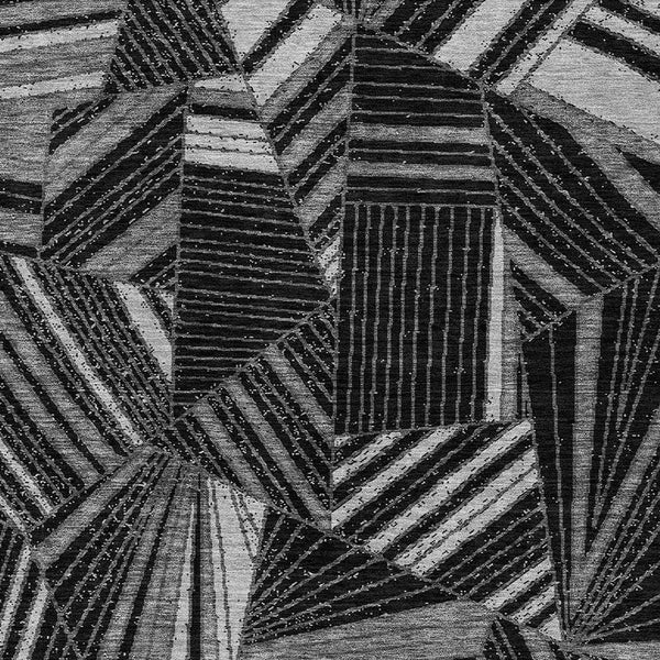 Homeroots 3' Stylish Geometric Beige Brown And Ivory Washable Area Rug For Indoor And Outdoor Spaces 10' X 14' Polyester 594760