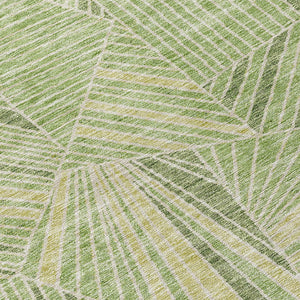 Homeroots 3' Stylish Geometric Beige Brown And Ivory Washable Area Rug For Indoor And Outdoor Spaces 9' X 12' Polyester 594783