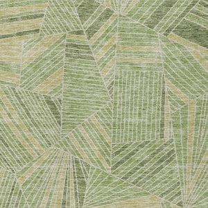 Homeroots 3' Stylish Geometric Beige Brown And Ivory Washable Area Rug For Indoor And Outdoor Spaces 10' X 14' Polyester 594784