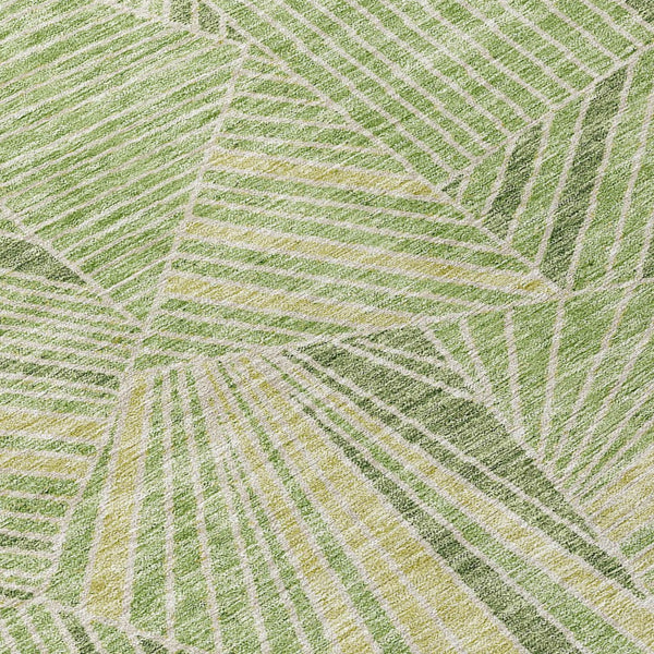 Homeroots 3' Stylish Geometric Beige Brown And Ivory Washable Area Rug For Indoor And Outdoor Spaces 10' X 14' Polyester 594784