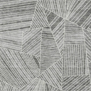 Homeroots 3' Stylish Geometric Beige Brown And Ivory Washable Area Rug For Indoor And Outdoor Spaces 5' X 8' Polyester 594792