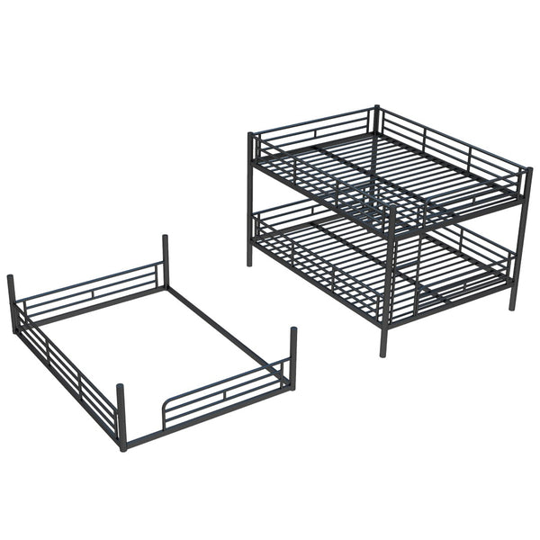 English Elm Twin Xl Solid Pine Loft Bed with Built-in Led Lighting and Storage Shelves Black W1580S00582