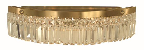 Framburg 2-light Elegant Crystal Diffuser Sconce - Contemporary Design For Stunning Wall Illumination Brushed Brass Metal 5948 Br