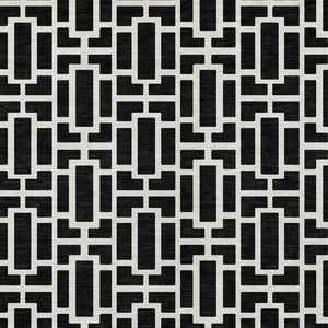 Homeroots 3' Artichoke Green And Ivory Geometric Washable Area Rug For Indoor And Outdoor Spaces 10' X 14' Polyester 594838