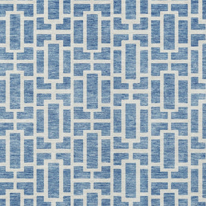 Homeroots 3' Artichoke Green And Ivory Geometric Washable Area Rug For Indoor And Outdoor Spaces 5' X 8' Polyester 594846