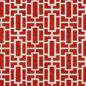 Homeroots 3' Artichoke Green And Ivory Geometric Washable Area Rug For Indoor And Outdoor Spaces 10' X 14' Polyester 594868