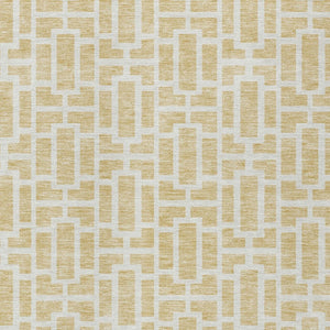 Homeroots 3' Artichoke Green And Ivory Geometric Washable Area Rug For Indoor And Outdoor Spaces 3' X 5' Polyester 594887