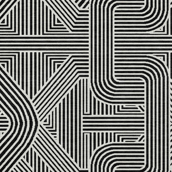 Homeroots 3' Artichoke Green And Ivory Abstract Washable Area Rug For Indoor And Outdoor Spaces, Durable Style 9' X 12' Polyester 594909